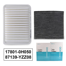 Toyota Camry Venza Cabin Air Filter Combo Set for 2.4L 2.5L