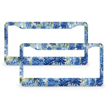 Bluebonnets Field License Plate Frame Set Aluminum 2 pcs