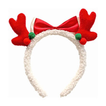 Christmas Reindeer Antlers Headband for Women Fluffy Deer