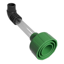 DIY HVAC Drain Line Care Tool Featuring Clear Tube-Black green