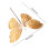 Glitter 3D Plastic Pearl Butterfly Clips Christmas Tree 3