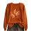 Women's Crewneck Sweatshirt Fall Leaf Graphic Long Sleeve 1