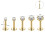 Läpp Labret Ringar Set med Zirkon 10 st 2