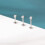 Labret Lip Studs Set with Cubic Zirconia 12 pcs 5