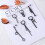 Punk Cross Hoop Earrings Set 6 Pcs 5