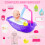 deAO Toys Baby Doll Set with Bathtub Purple 3