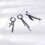 Punk Cross Hoop Earrings Set 6 Pcs 6
