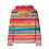 Women's Waffle Knit Hoodie Rainbow Drawstring Long Sleeve 3