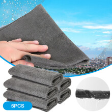 Microfiber Glass Cloths Thick 11.8x11.8 Inch 5 Pcs