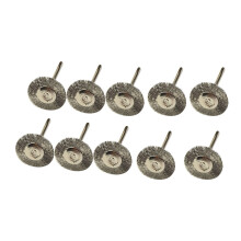 Wire Wheel Polish Brushes 22mm for Rotary Grinder 10 pcs