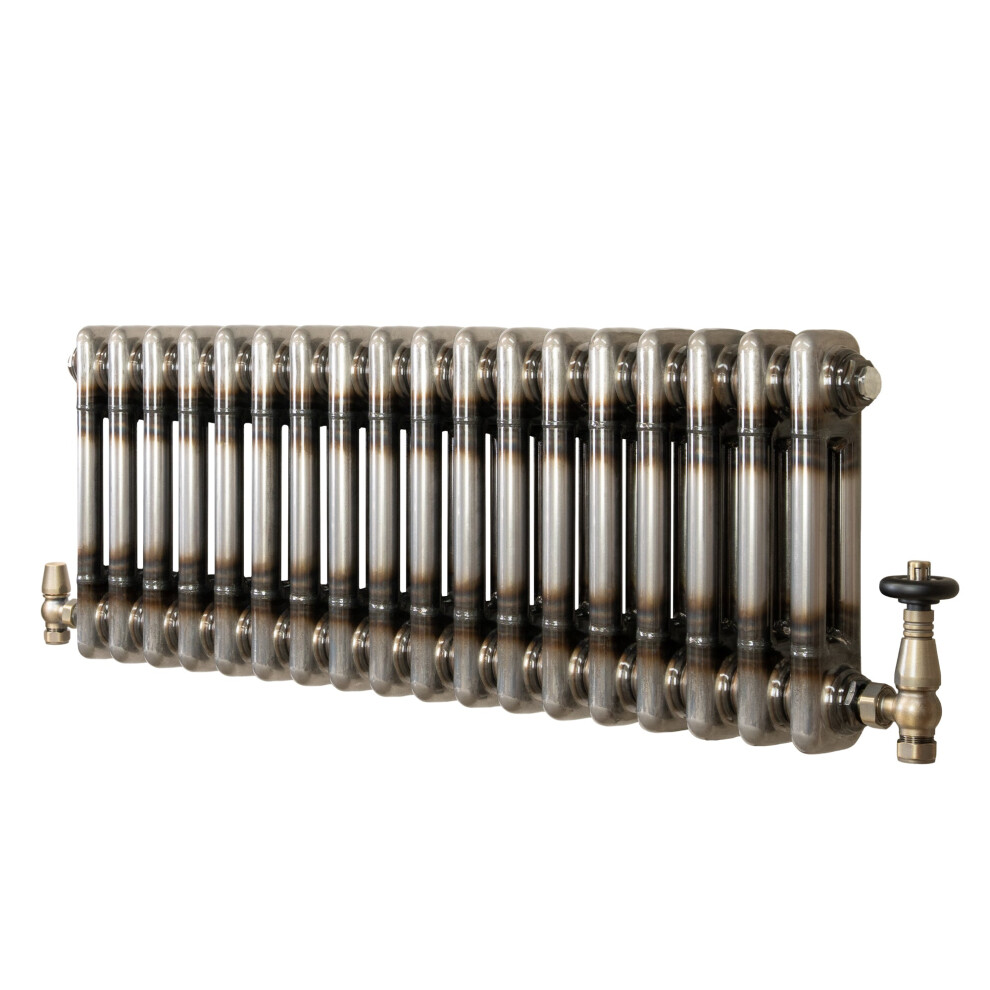 Monster Shop Raw Metal Radiators With Valves - Raw Metal / 30Cm / 83Cm / 9.2Cm - Image 4