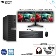 Dell Optiplex SFF Business Desktop Computer, Core i5, 16 GB RAM, 480 GB SSD. - Refurbished