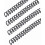 Black Plastic Spiral Binding Coils 1/4 Inch 100 Pcs 6