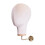 Wall-Mounted Velvet Mannequin Head Display Stand Beige 4