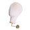 Wall-Mounted Velvet Mannequin Head Display Stand Beige 5
