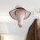Wall-Mounted Velvet Mannequin Head Display Stand Beige 6