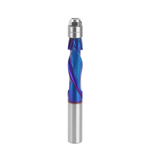CNC Router Bit YK20 Blue Coated Compression Flush Trim 1/2