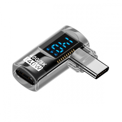 USB-C Extension Adapter with LED Display 40Gbps 140W