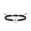 Sterling Silver Initial Bracelet Adjustable Braided Disc 1