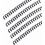 Black Plastic Spiral Binding Coils 1/4 Inch 100 Pcs 1