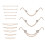 Nose Chain Piercing Set Cubic Zirconia 16 Pcs 1