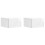 VidaXL vidaXL Wall-Mounted Side Table 2 pcs High Gloss White 1