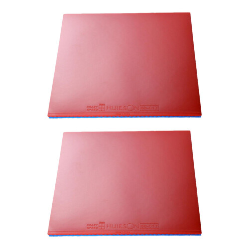 Table Tennis Rubber Replacement Set Red 2 Pieces