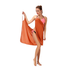 Women's Beach Cover Up Dress Spaghetti Strap Backless Wrap