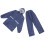 Motorcycle Rain Suit Navy Double Layer Reflective 1
