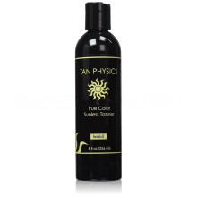 (Golden sun spot brush) Tan Physics True Color Sunless Tanner Natural Bronzer for Face and Body 8.5 oz