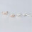 Sterling Silver Stud Earrings Rose Gold 1 Pair 3