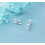 Sterling Silver Stud Earrings Rose Gold 1 Pair 7