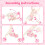 deAO Toys Baby Doll Pram Pink 3