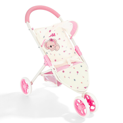 deAO Toys Baby Doll Pram Pink