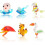 Small Glass Animal Figurines for Home Decor 6 Pcs 2