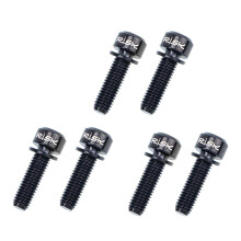 Titanium Alloy Bike Stem Screw M5x20 Black 6 Pieces