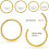 Titanium Nose Rings 20G/18G/16G 5–12mm 2Pcs 3