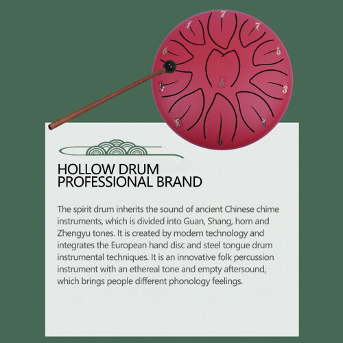 Rain Drum Steel Tongue Drum 11 Notes 6 Inch 2