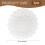 White Round Tablecloth 24 Inch Lace Trim Jacquard 2