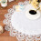 White Round Doily Tablecloth Lace Trim 24 Inch 3