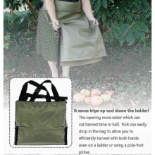 Harvest Apple Picking Bag - Waterproof 600d Fruit Storage Apron Pouch, Heavy Duty And Ajustable