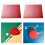 Table Tennis Rubber Replacement Set Red 2 Pieces 2