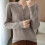 Oversize Knit Pullover Sweater Chocolate Brown Fall Casual 1