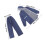 Motorcycle Rain Suit Navy Double Layer Reflective 2