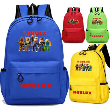 (Royal blue, Backpack) Roblox Game Backpack for Kids Teens, Cute Cartoon School Bag Lightweight Durable Backpack, Multi-Color