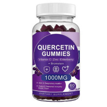 (220g) Quercetin Gummies Blueberry Flavor 60 Count Immune Support Supplement for Adults