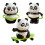 Set van 3 interactieve opwindpanda-actiefiguren Sportthema 1