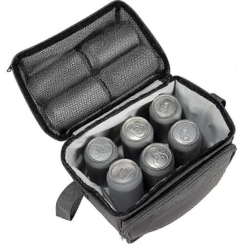 Camp refrigerant, construction site lunch box, construction areas, shell soft cooler for work and daily use, gray