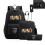 (Black, Three piece set) Katseye Backpack Set with USB Charging Port for Students Shoulder Bag Pencil Case 3-Piece 1