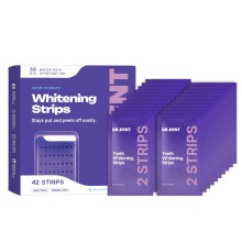 (14 stickers) DR Purple Teeth Whitening Strips Gentle Cleaning Portable Care for Daily Oral Hygiene